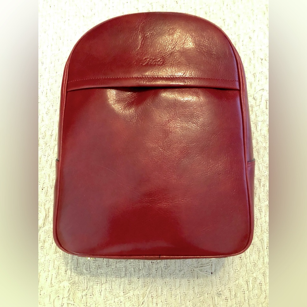 Sienna red backpack/purse by Floto.